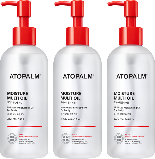 아토팜 모이스처 멀티 오일, 250ml, 3개