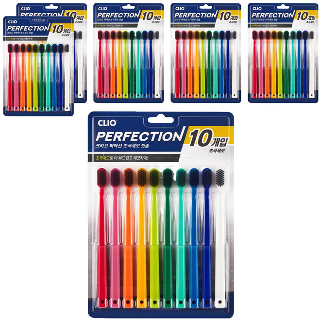 크리오 퍼펙션 초극세모 칫솔, 10개입, 6세트