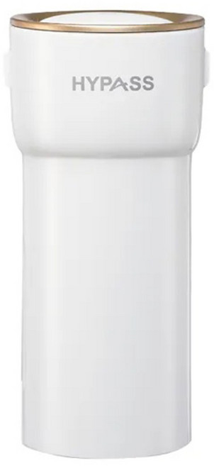 HYPASS 海帕斯 車用空氣清淨機 Air Bottle 台灣製造, HAB-02, 時尚白