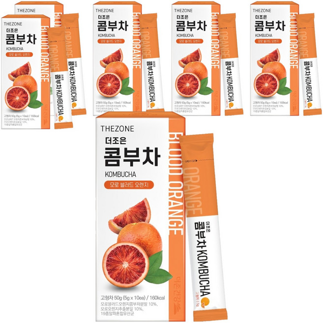 더존건강 더조은 콤부차 모로 블러드 오렌지, 5g, 10개입, 6개