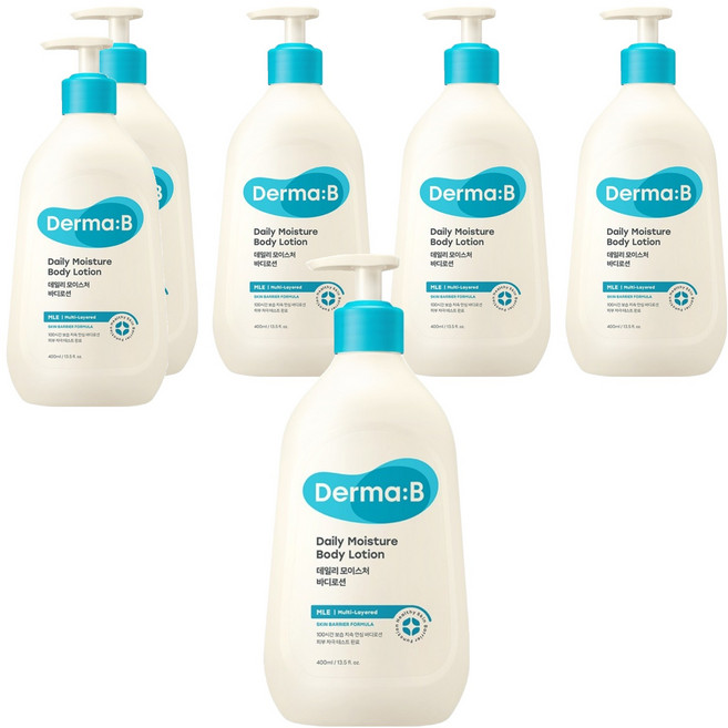 더마비 데일리 모이스처 바디로션, 400ml, 6개