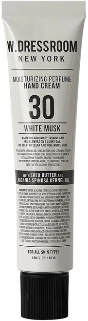 W.DRESSROOM 多麗絲 潤澤香水護手霜 No.30 白麝香, 50ml, 1條