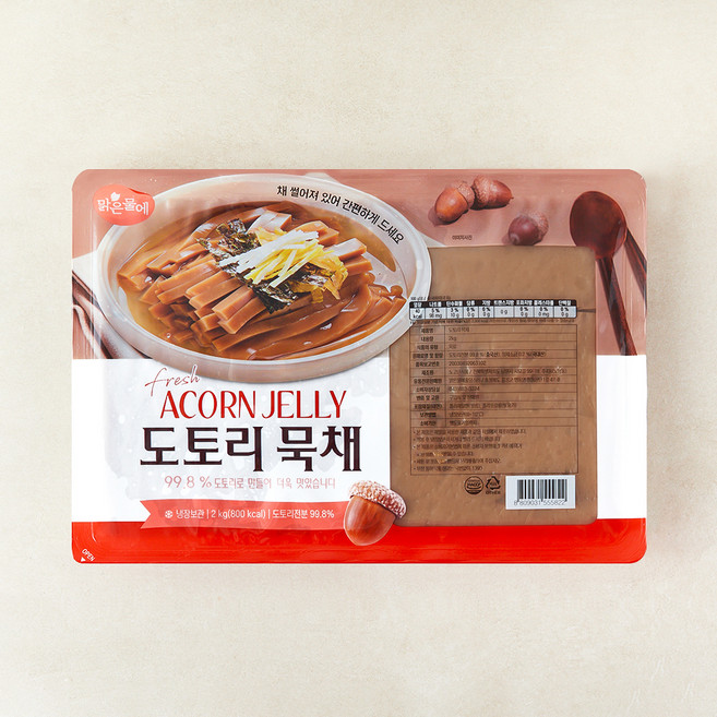 맑은물에 도토리묵채, 2kg, 1개입, 1개