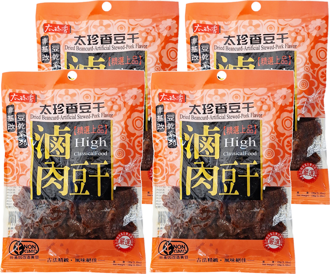 太珍香 滷肉豆干, 100g, 4包