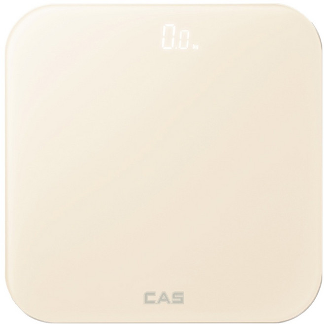 카스 가정용 디지털 LED 체중계, H23, 위스퍼 화이트, 1개