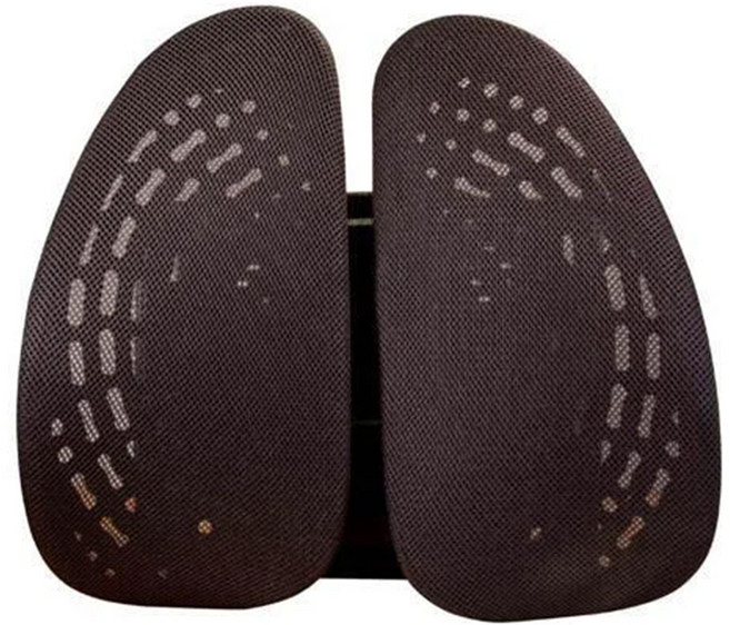 舒適護腰墊(多功能人體工學腰托/透氣舒適靠墊/辦公學習家居三合一背墊), 咖啡色