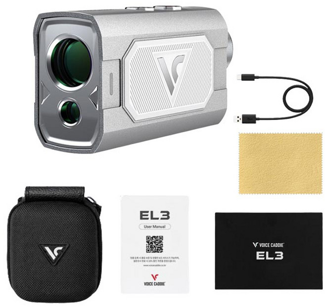 보이스캐디 볼투핀기능 레이저거리측정기, 메탈실버, EL3