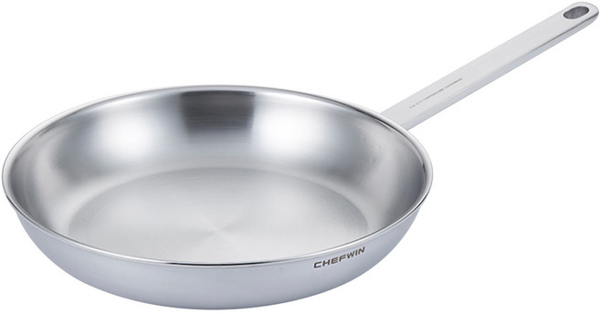 쉐프윈 인덕션 316스테인레스 통5중 후라이팬 3.5mm, 28cm, 1개