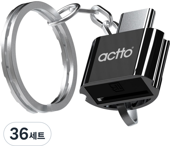 엑토 C타입 OTG 미니 TF 카드리더기 2TB, CRD-45, 혼합색상, 3개