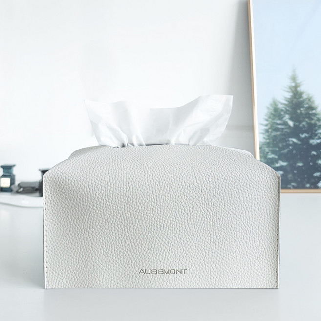 허니잼 가죽 티슈커버, 아이보리