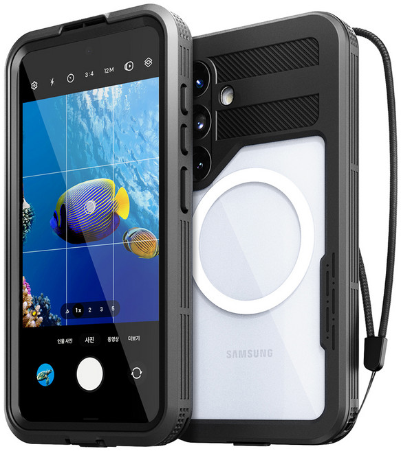 신지모루 맥세이프 풀커버 360도 워터락 방수케이스 핸드폰 방수팩, 갤럭시 S25, 1개