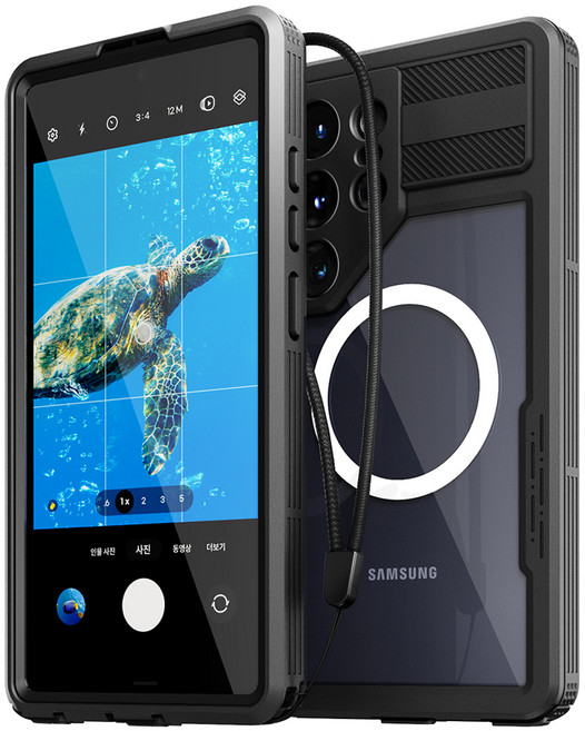 신지모루 맥세이프 풀커버 360도 워터락 방수케이스 핸드폰 방수팩, 갤럭시 S25 울트라, 1개