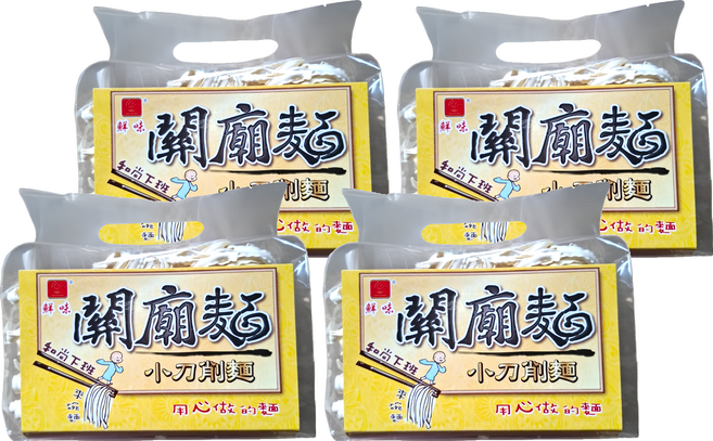 宏廣 鮮味關廟麵 小刀削麵, 600g, 4個