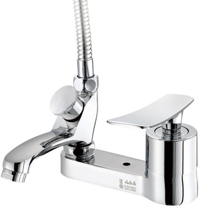 세면대 3홀 샤워겸용 수전 IJ-2004, 1개