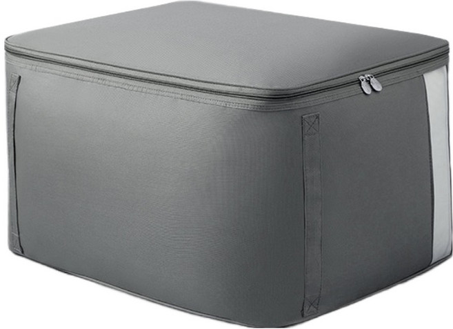 리빙공감 대용량 의류 이불 수납 정리 파우치, 그레이, 1개