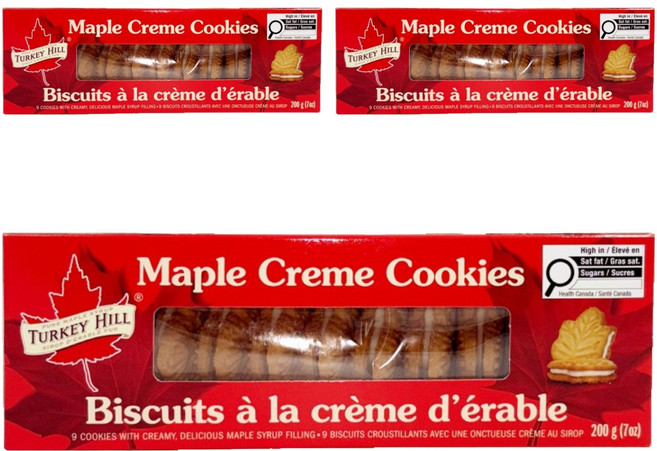 TURKEYHILL 메이플 크림 쿠키, 200g, 3개