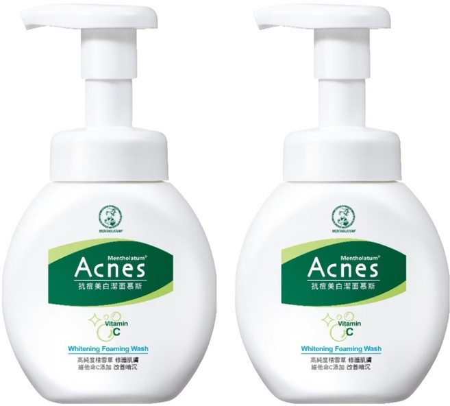 MENTHOLATUM 曼秀雷敦 Acnes 抗痘美白潔面慕斯, 150ml, 2件