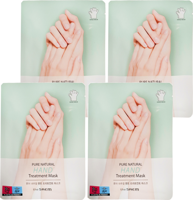 The Saem 得鮮 護手膜 2入 Set Pure Natural Hand Treatment Mask, 16g, 4包