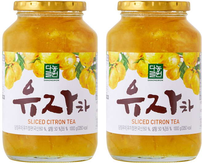 Danongwon 柚子茶, 1kg, 1罐, 2罐