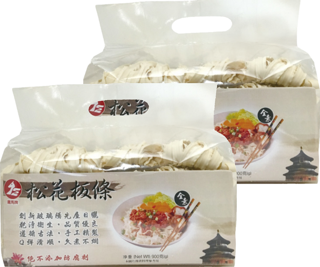 鷹馬牌 松花板條, 900g, 2包