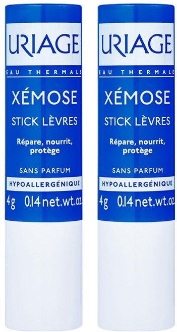 유리아쥬 제모스 스틱레브르 립밤, 무향, 4g, 2개