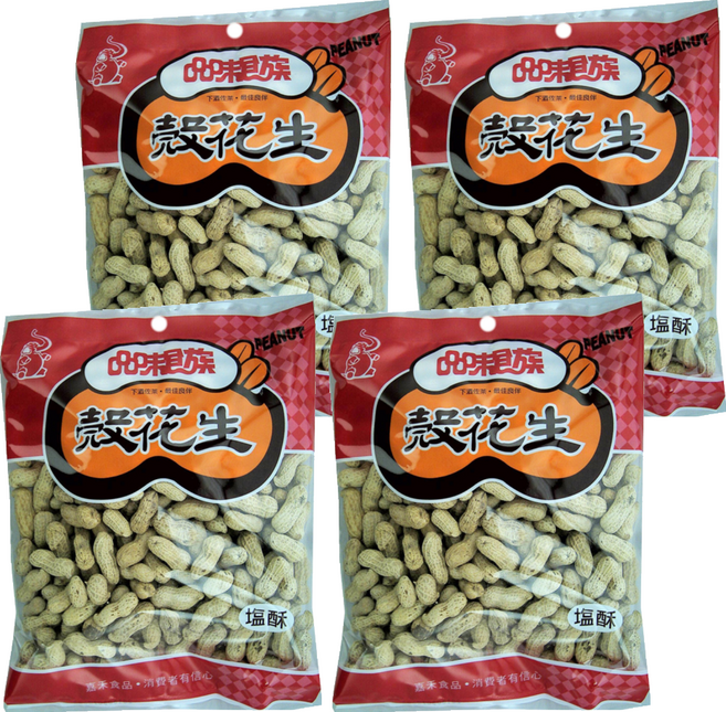 品味食族 大鹽酥花生, 400g, 4包