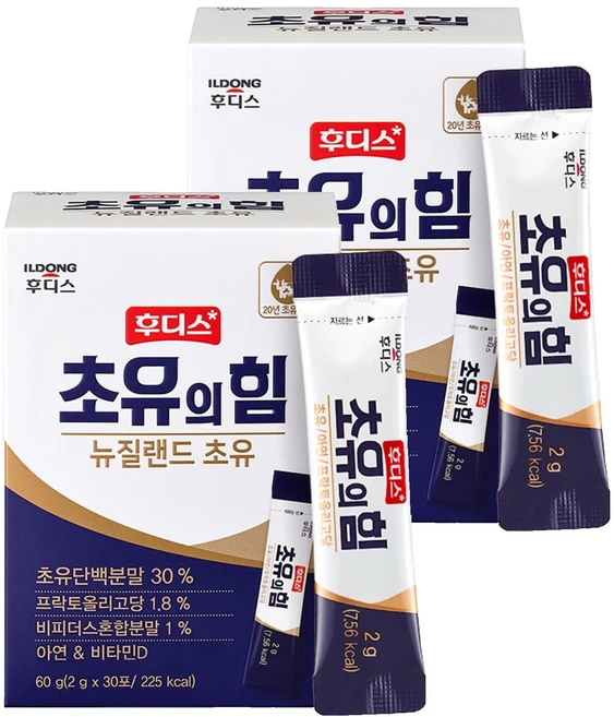 일동후디스 초유의 힘 스틱 뉴질랜드 초유, 60g, 2개 - 쿠팡