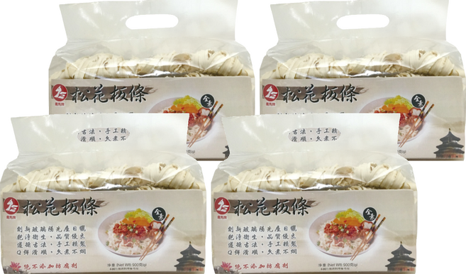 鷹馬牌 松花板條, 900g, 4包