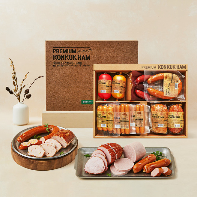 건국햄 수제햄 선물세트 1호 2100g, 1세트