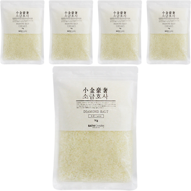바스참 소금호사 다이아몬드 솔트 레몬, 1kg, 5개