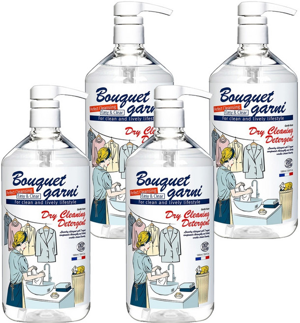 부케가르니 젠틀 홈 드라이클리닝 전용세제 본품, 1L, 1개입, 4개
