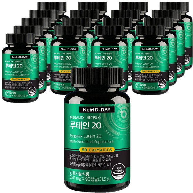 Nutri D-DAY Mega Rex 葉黃素 20, 90錠, 18個