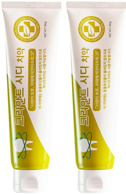 셀루스 크리안트 시디 치약, 2개, 180g