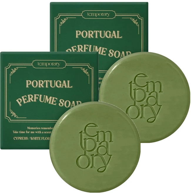 템포러리 퍼퓸 목욕비누 포르투갈, 75g, 2개 - 쿠팡