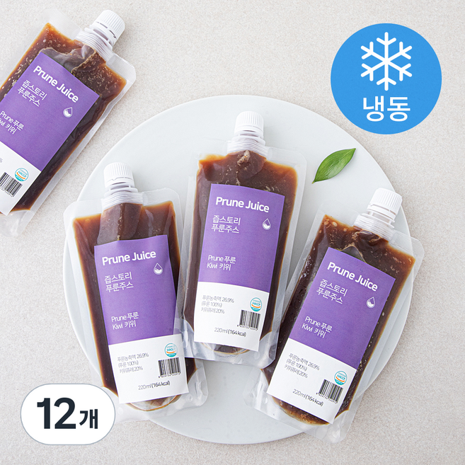 즙스토리 푸룬주스 (냉동), 220ml, 12개