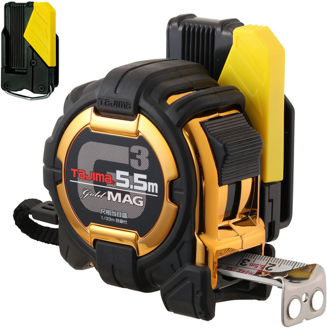 TaJIma 田島 G3捲尺 魯班 附安全扣磁鐵 SFG3GLM25-55R-TW 5.5m, 1個