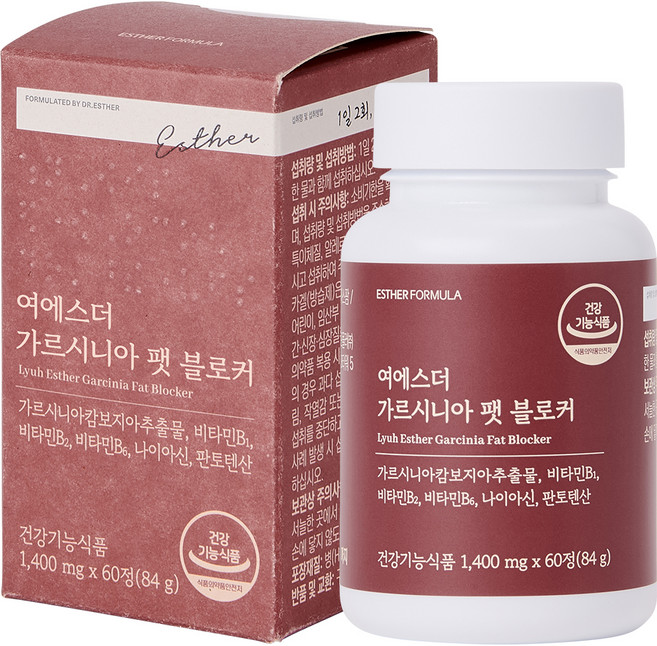 ESTHER FORMULA 呂醫師 藤黃果 阻Fat 84g, 1個, 60錠