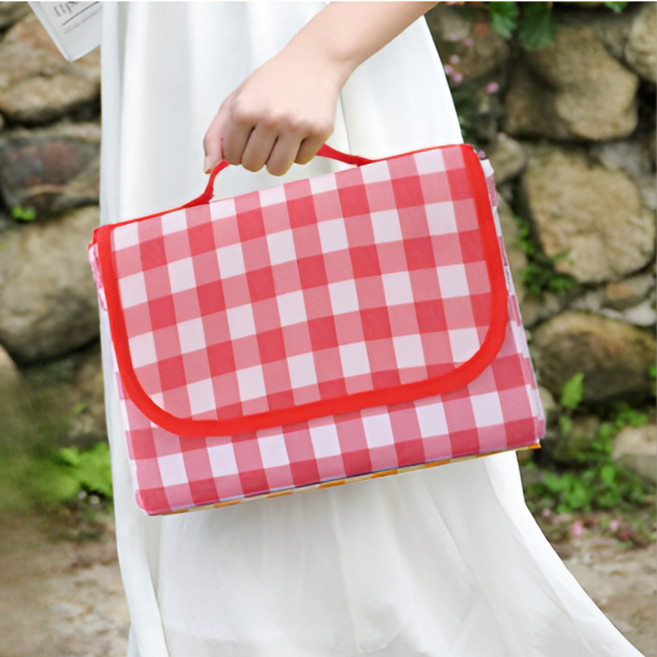 달로아 방수 돗자리 피크닉매트, 레드체크