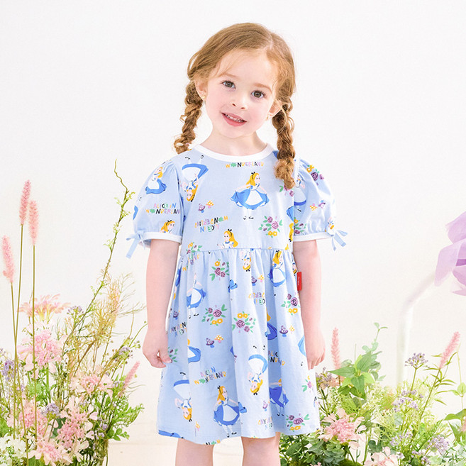 몰리멜리 여아용 디즈니 앨리스 원더랜드 원피스