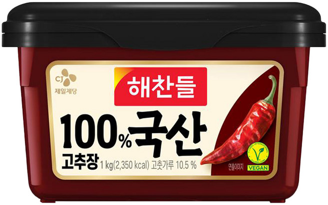 해찬들 100% 국산 고추장, 1kg, 1개