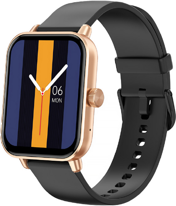 Ergotech 人因科技 SW206 心率智慧監測運動腕錶 1.83吋TFT全觸控彩色螢幕 高精準紅光血氧偵測 心率異常警報 經典黑, 藍牙, 金典黑