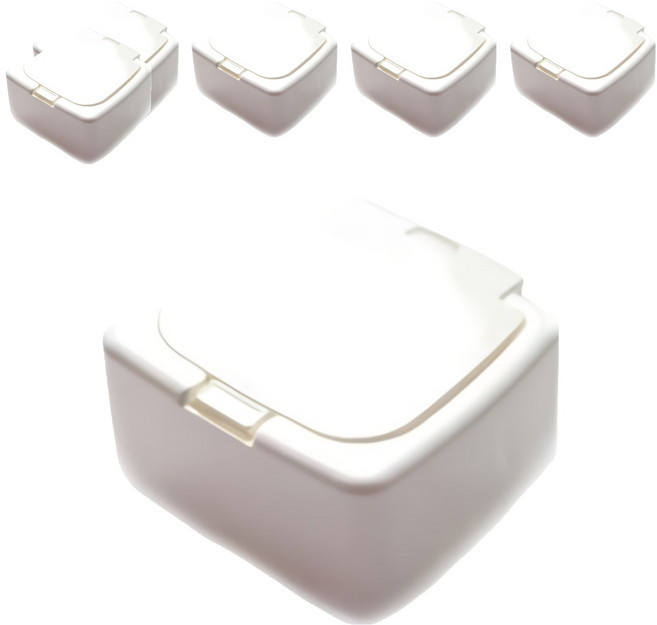 주앤지 원터치 미니 다용도 수납 케이스, 화이트, 6개