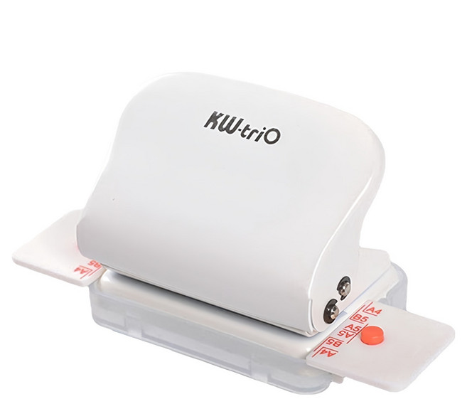 KW-triO 堡勝企業 打孔機 白色, 6孔, 1個