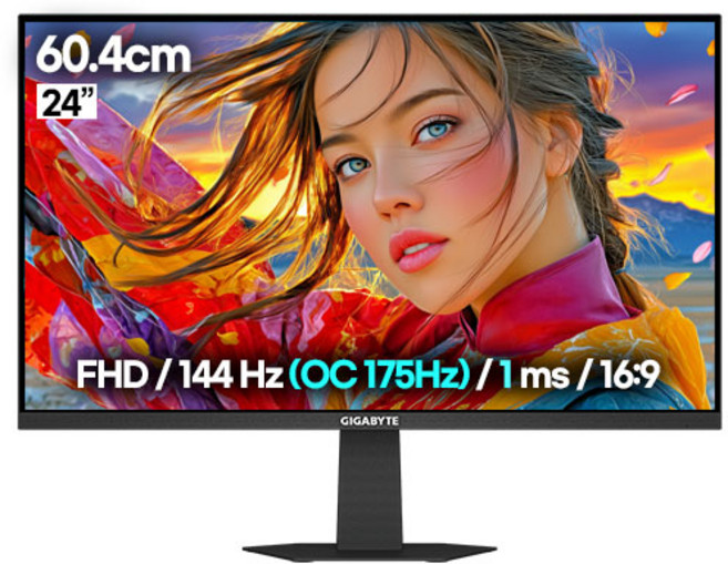 기가바이트 FHD IPS 게이밍 144Hz 광시야각 게이밍 모니터, 60.4cm, GS24F14A