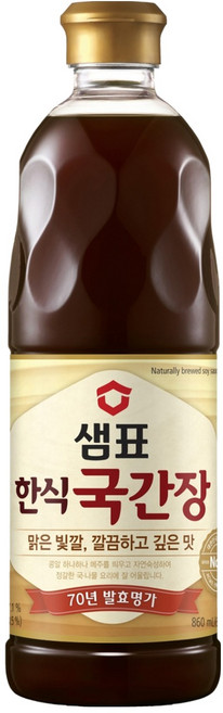 샘표 한식국간장, 860ml, 1개