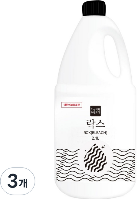 가성비가브랜드다 락스, 2.1L, 3개