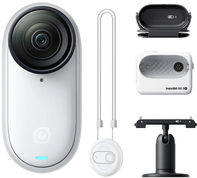 인스타360 GO 3S 액션캠 128GB, CINSAATA, 스노우 화이트
