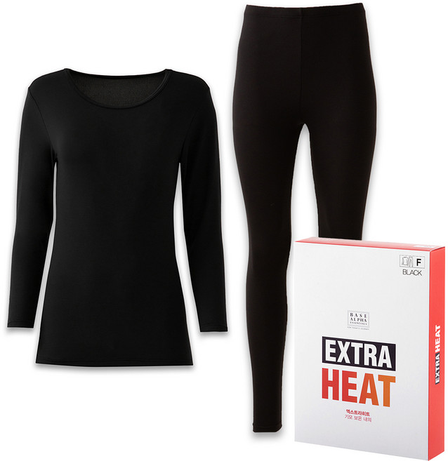 BASE ALPHA ESSENTIALS 女款Extra Heat刷毛保暖內衣上下套組