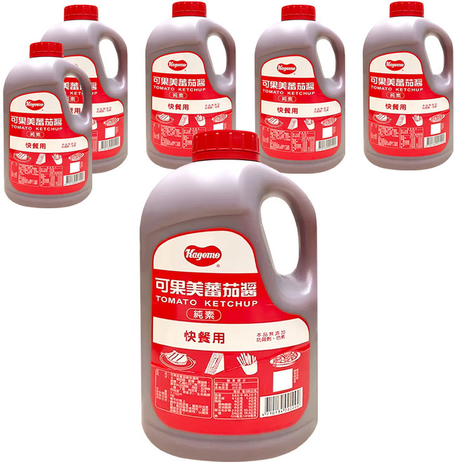 KAGOME 可果美 蕃茄醬 快餐用, 3.15kg, 6桶