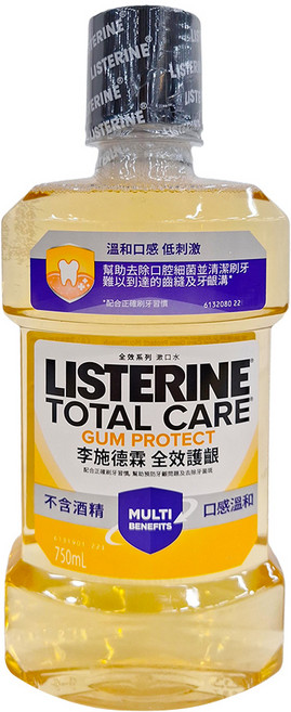 LISTERINE 李施德霖 全效護齦漱口水, 750ml, 1瓶